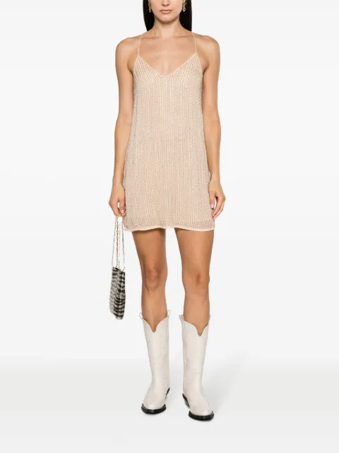 Zadig&Voltaire rhinestone V-neck minidress WWDR01282 - 1
