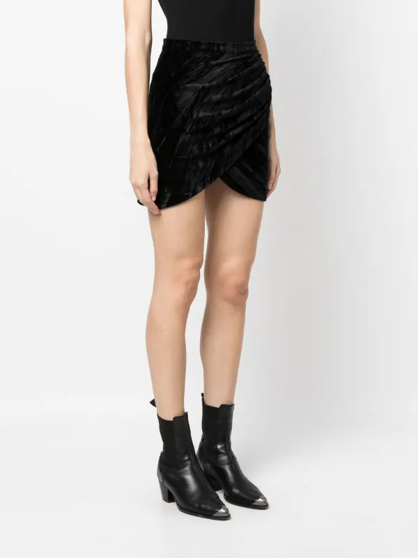 Velvet mini outlet skirt zara