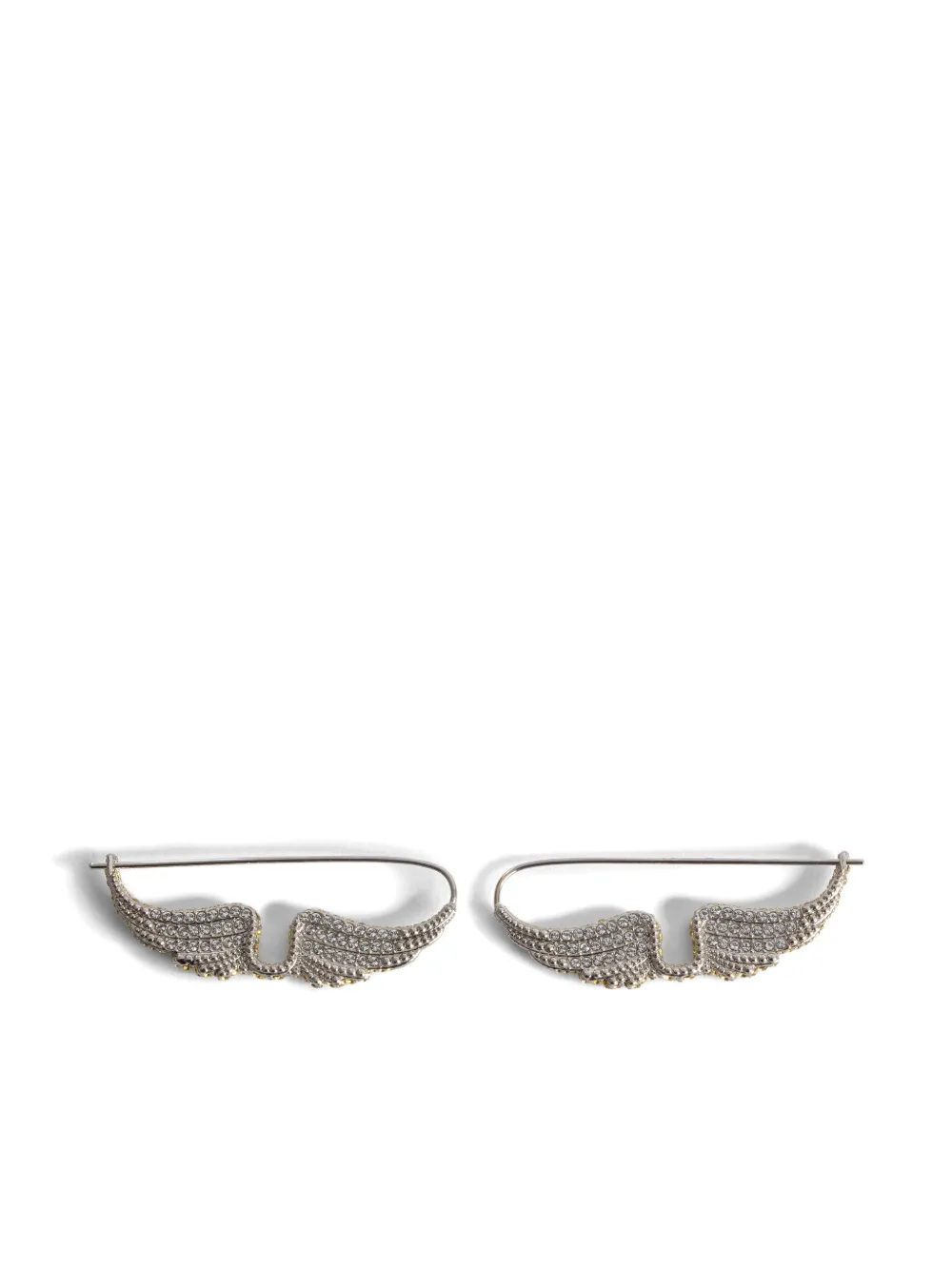 Shop Zadig & Voltaire Rock Piercing Earrings In Silver