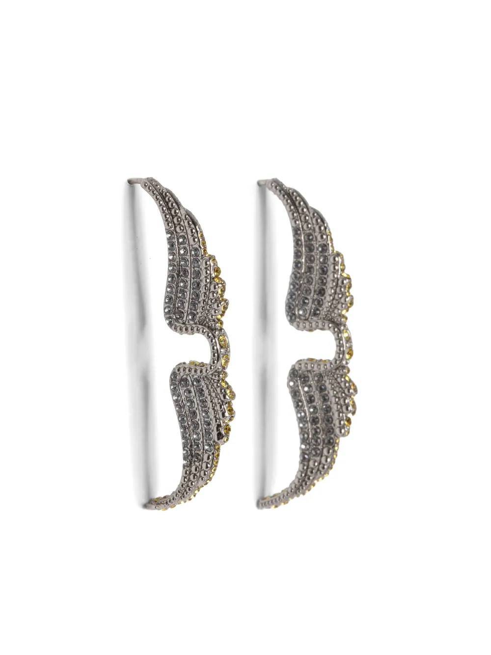 zadig&voltaire boucles d'oreilles rock - argent