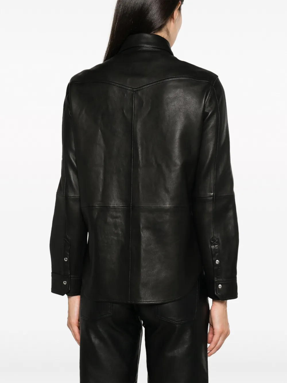 Zadig&Voltaire Leren blouse Zwart