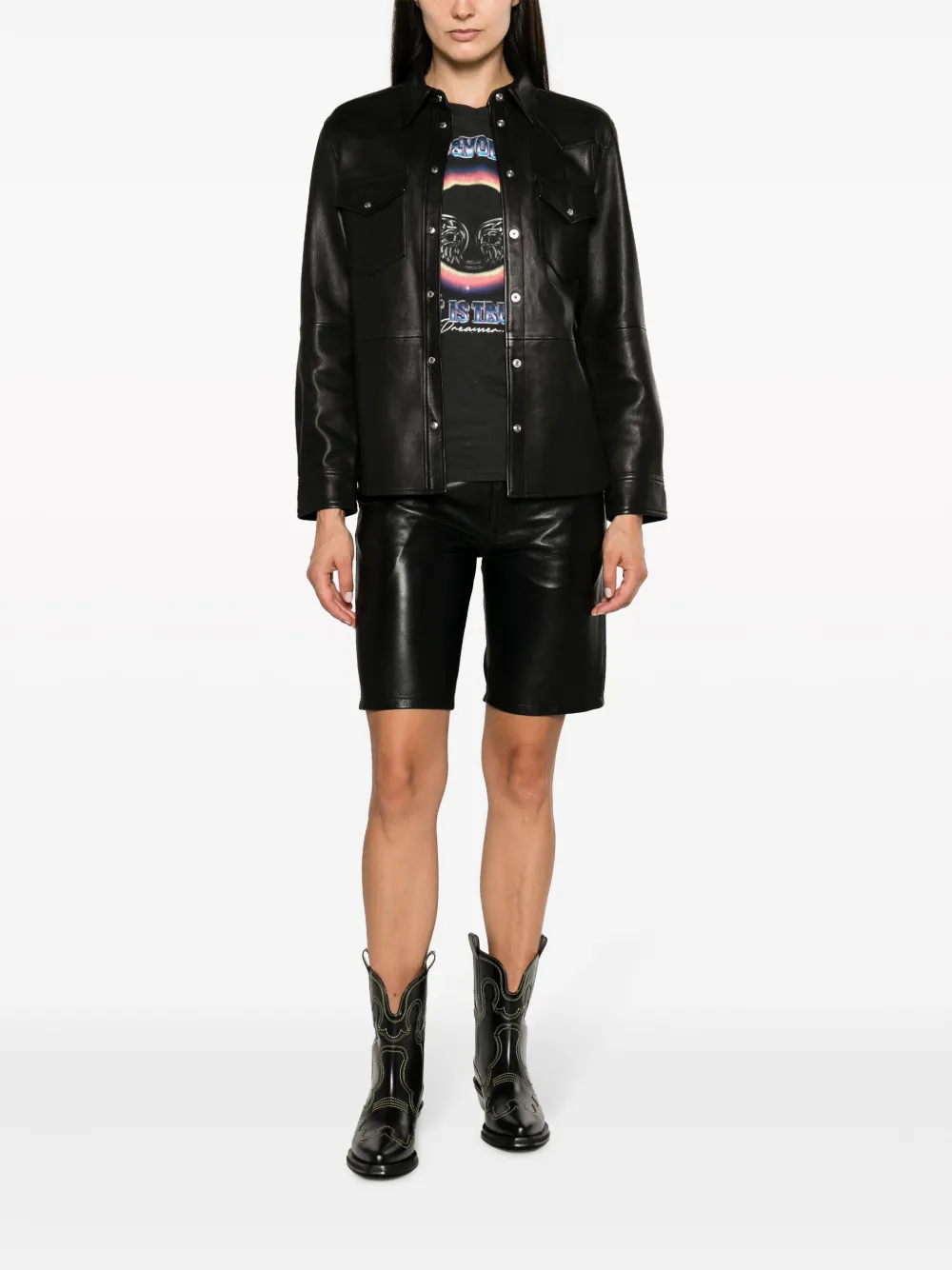 Zadig&Voltaire Leren blouse - Zwart