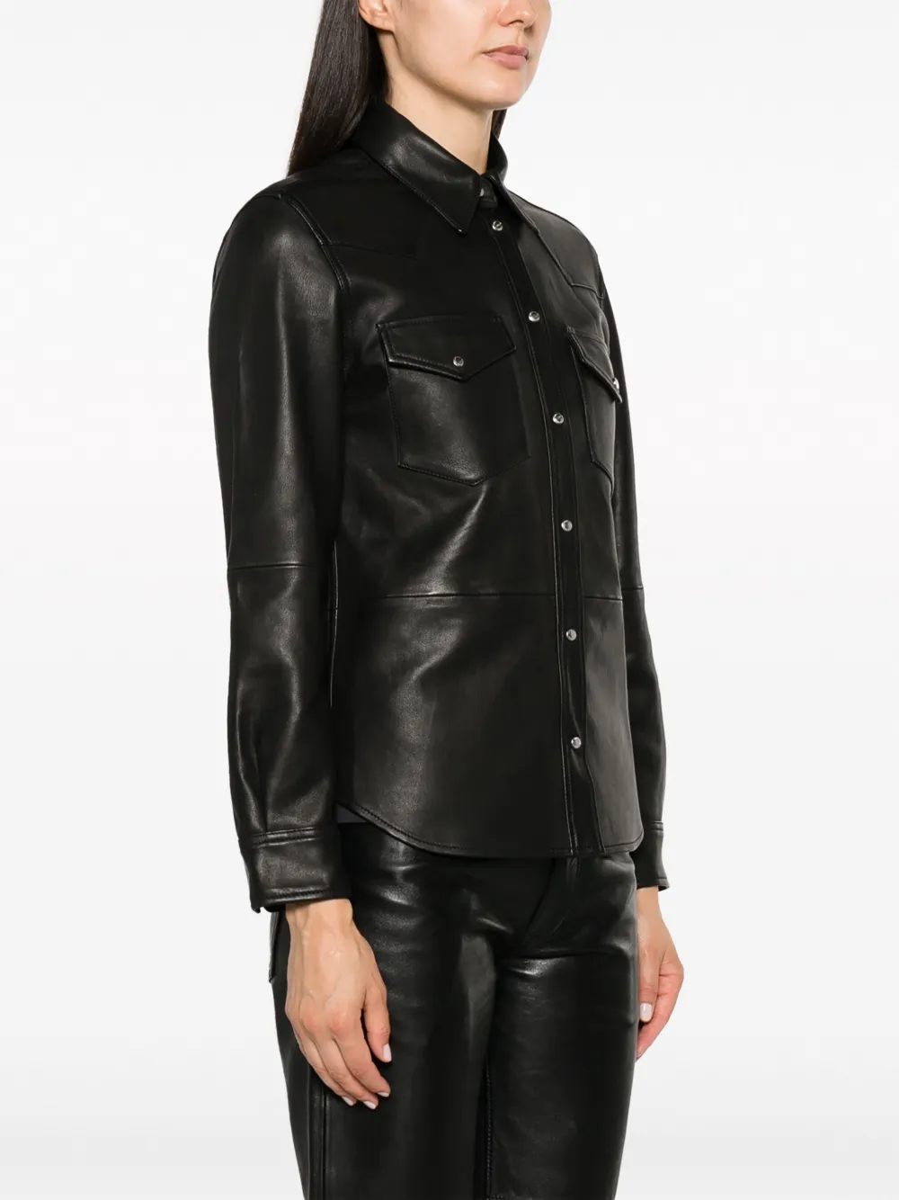 Zadig&Voltaire Leren blouse Zwart