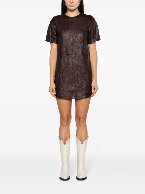 Zadig&Voltaire Riddy creased leather minidress RWDR00026 - 1