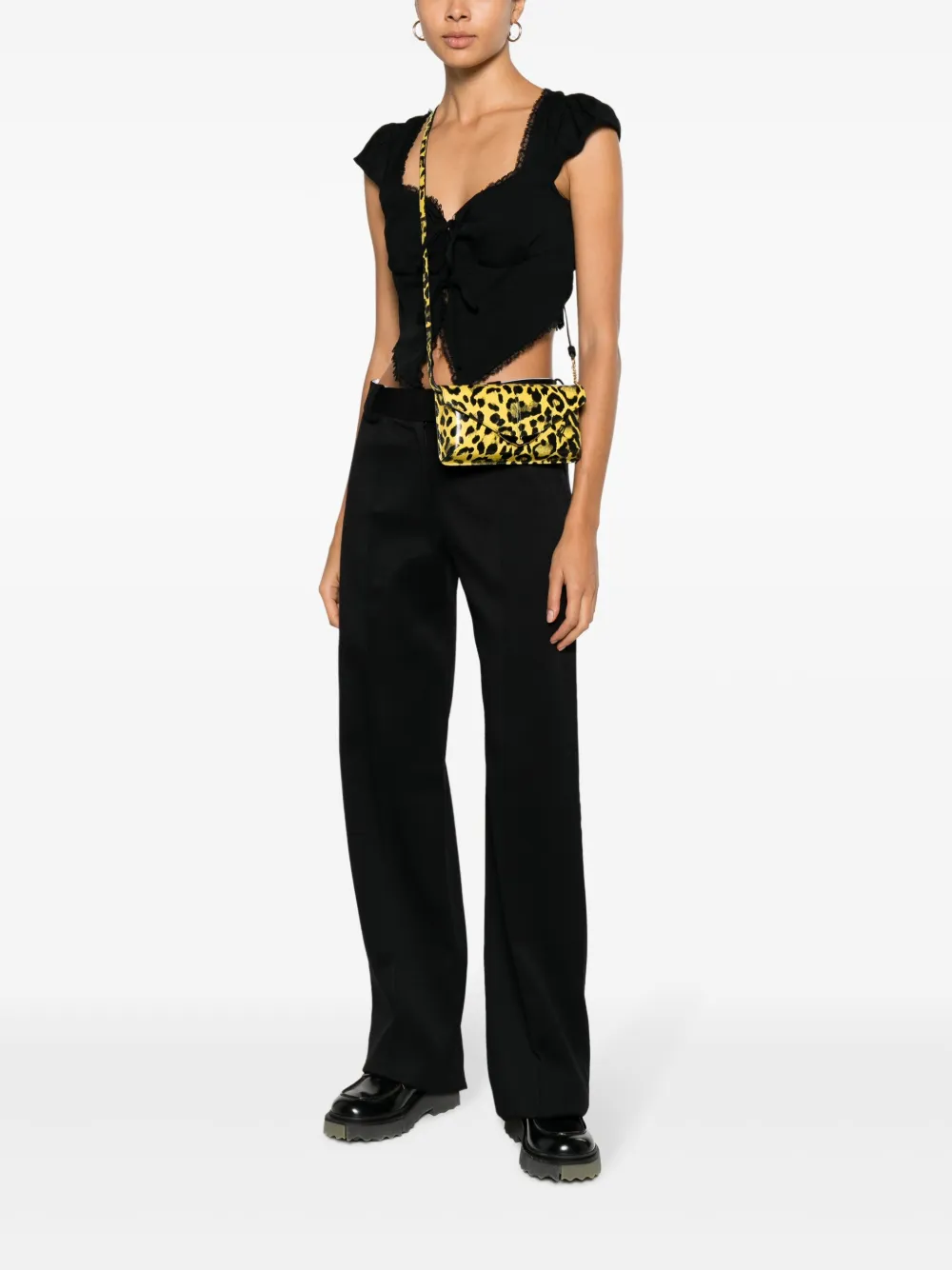 Zadig&Voltaire Portemonnee met luipaardprint - Geel
