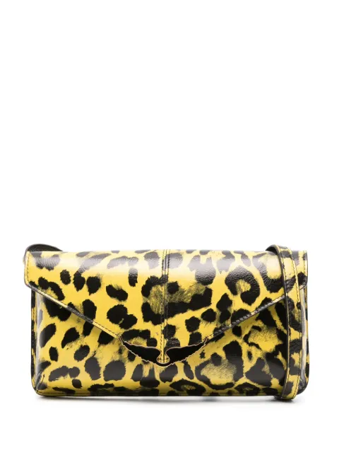 Zadig&Voltaire Borderline leopard-print leather clutch