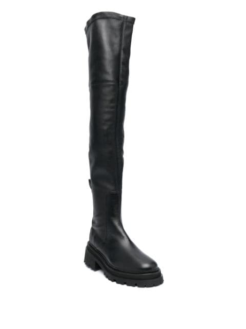 60mm high leather boots