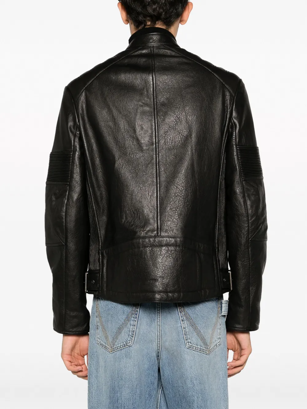 Zadig&Voltaire Leren bikerjack Zwart