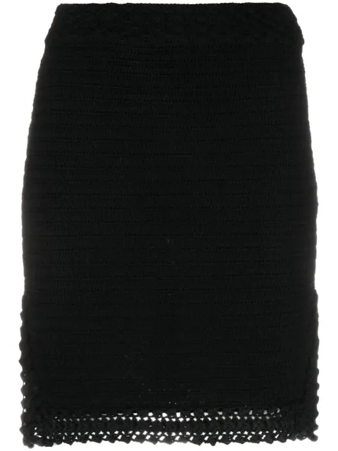 Zadig&Voltaire crochet-knit organic-cotton skirt