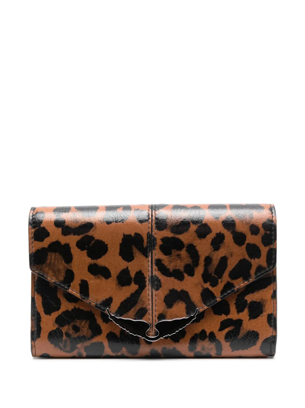 Zadig&Voltaire Borderline leopard-print leather wallet | Brown | Image 1