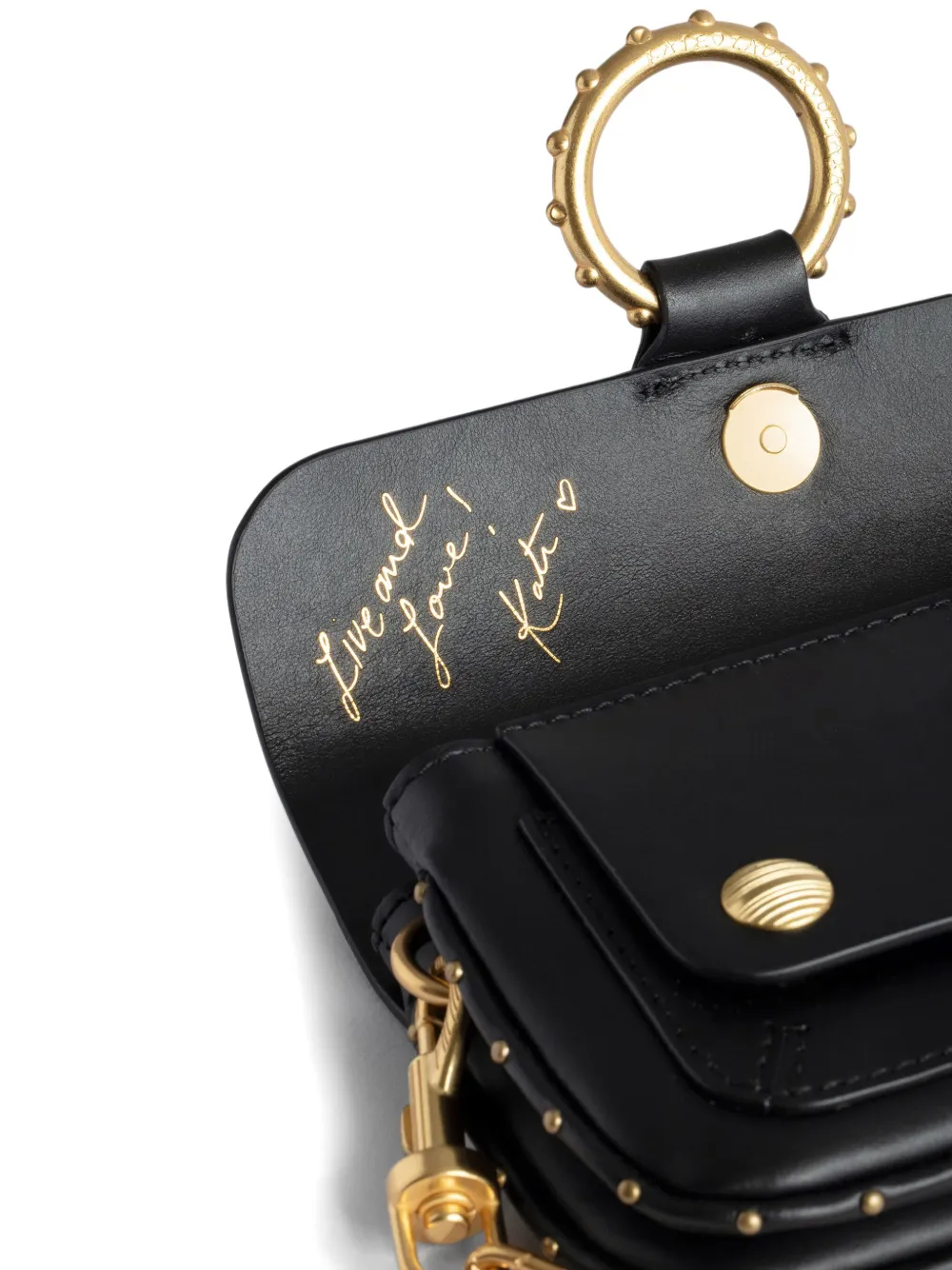 Zadig&Voltaire Kate leren schoudertas Zwart