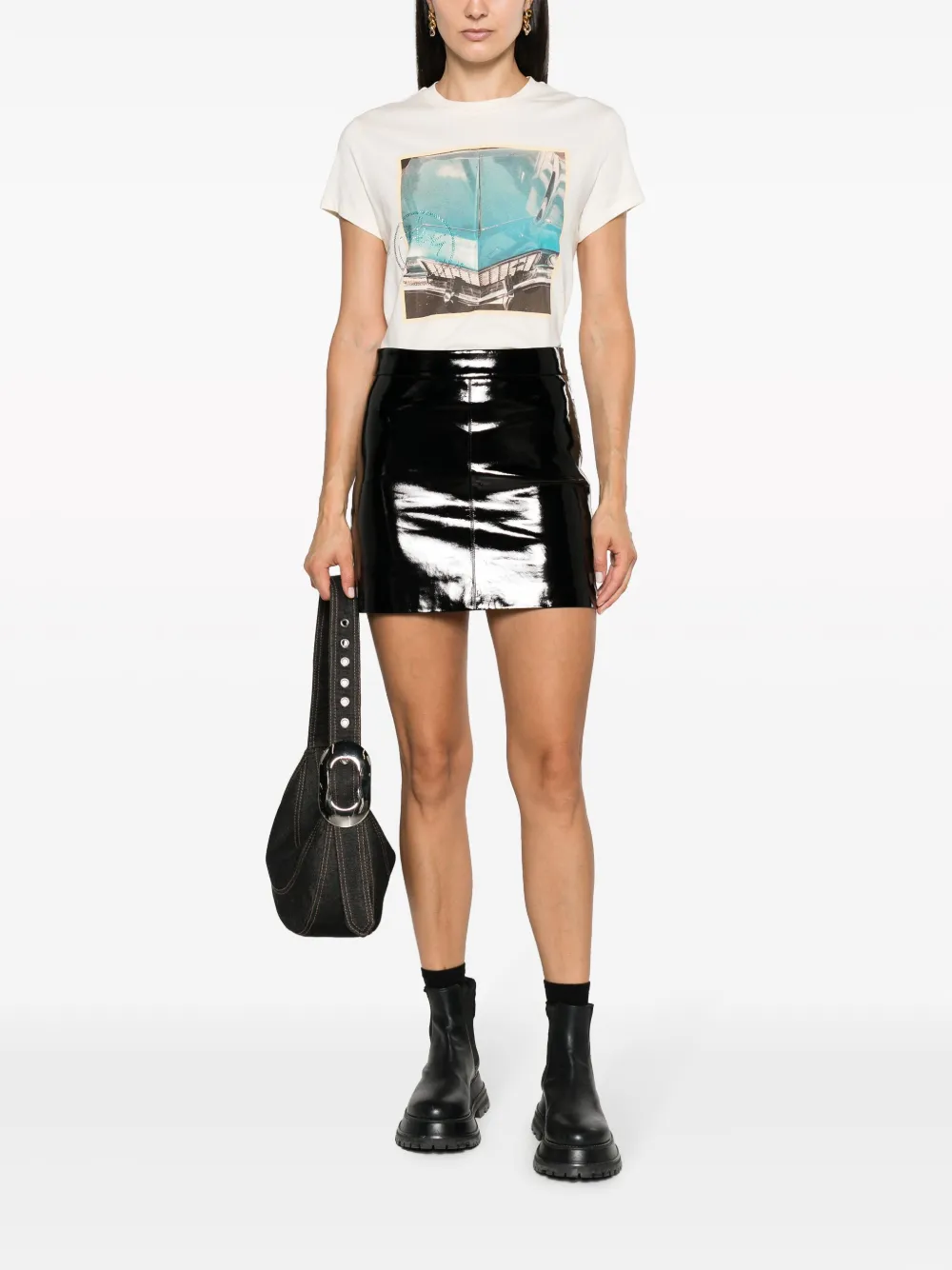 Zadig&Voltaire T-shirt met fotoprint - Beige