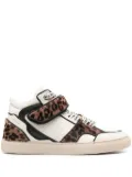 Zadig&Voltaire Mid Flash leopard-effect sneakers - Neutrals