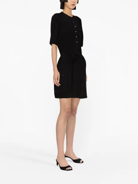 Zadig&Voltaire rhinestone-embellished mini dress WWDR01247 - 2