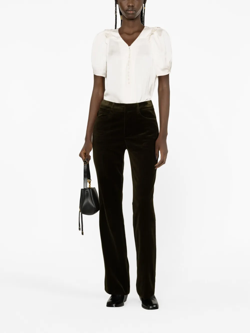 Zadig&Voltaire Flared broek - Groen