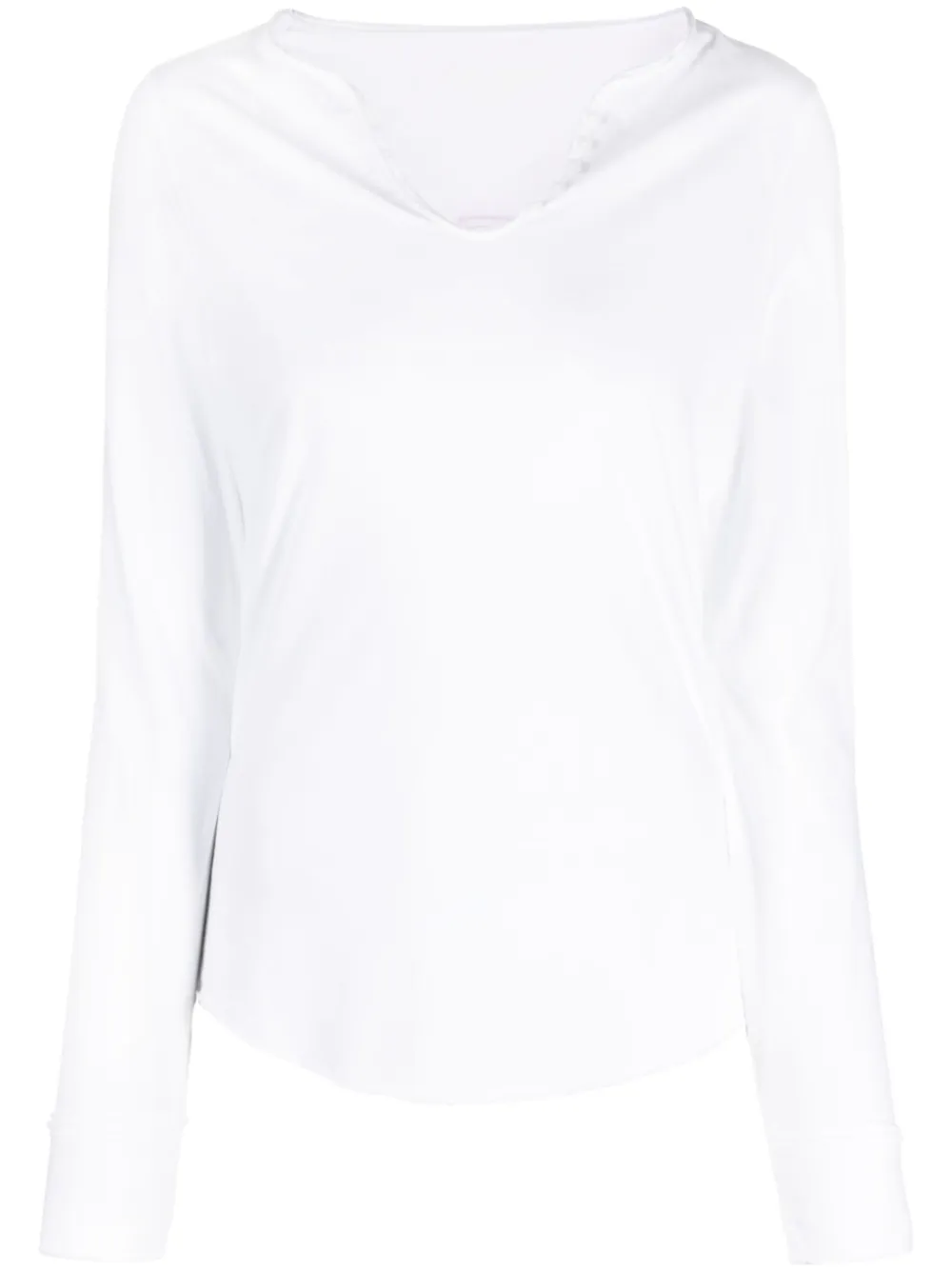 Zadig&Voltaire photograph-print long-sleeve T-shirt Wit