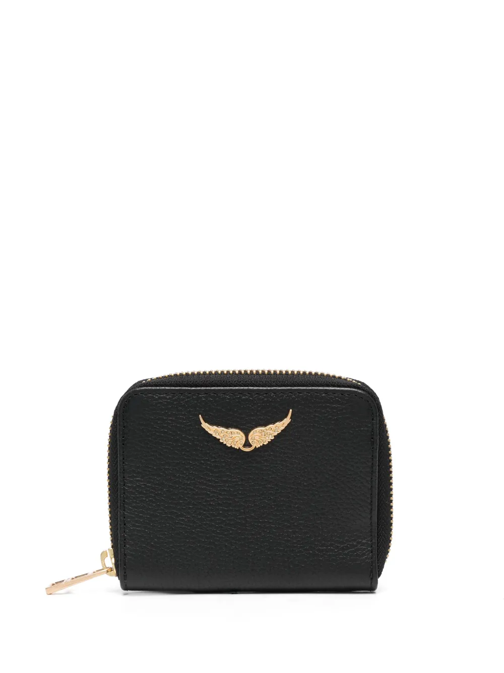 Zadig Voltaire Small ZV calf leather Wallet Black FARFETCH CA