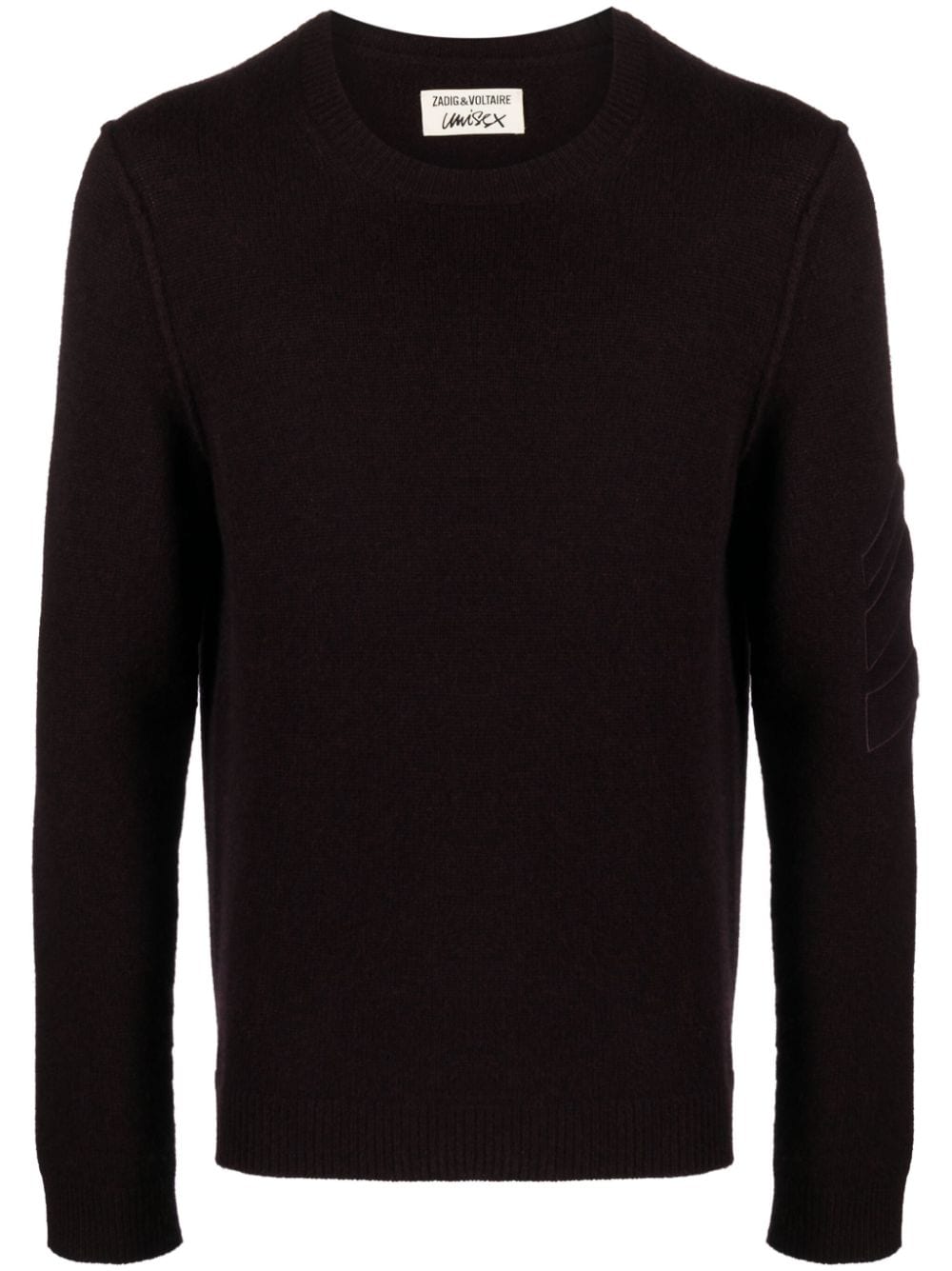 Zadig & Voltaire Kennedy Recycled-cashmere Jumper In Purple