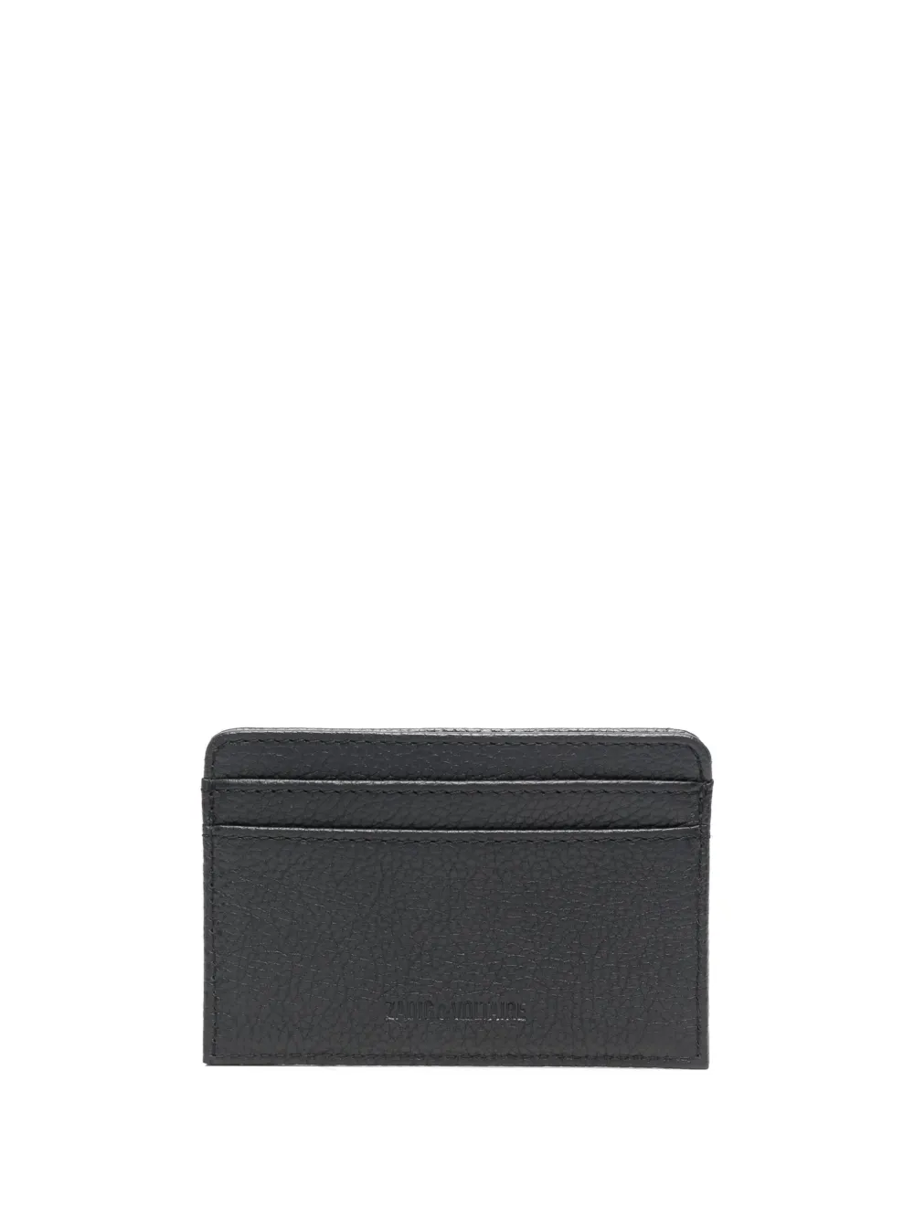 Zadig Voltaire ZV Pass logo plaque Leather Cardholder Black FARFETCH