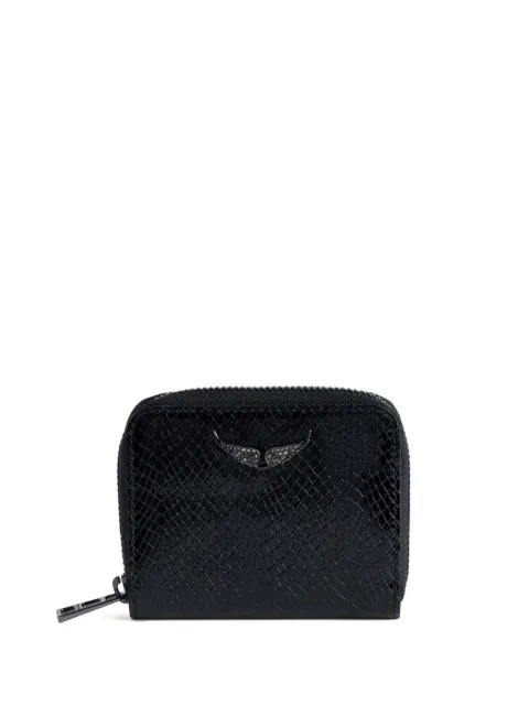 Zadig&Voltaire mini ZV crocodile-effect wallet