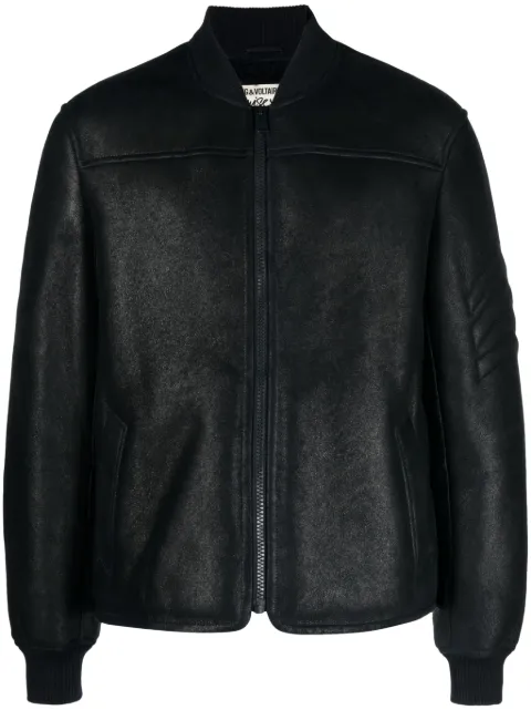Zadig&Voltaire Leo Shearling Used leather jacket 