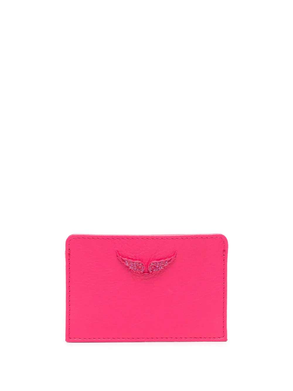 Zadig&Voltaire Portacarte ZV Pass con placca logo - Rosa