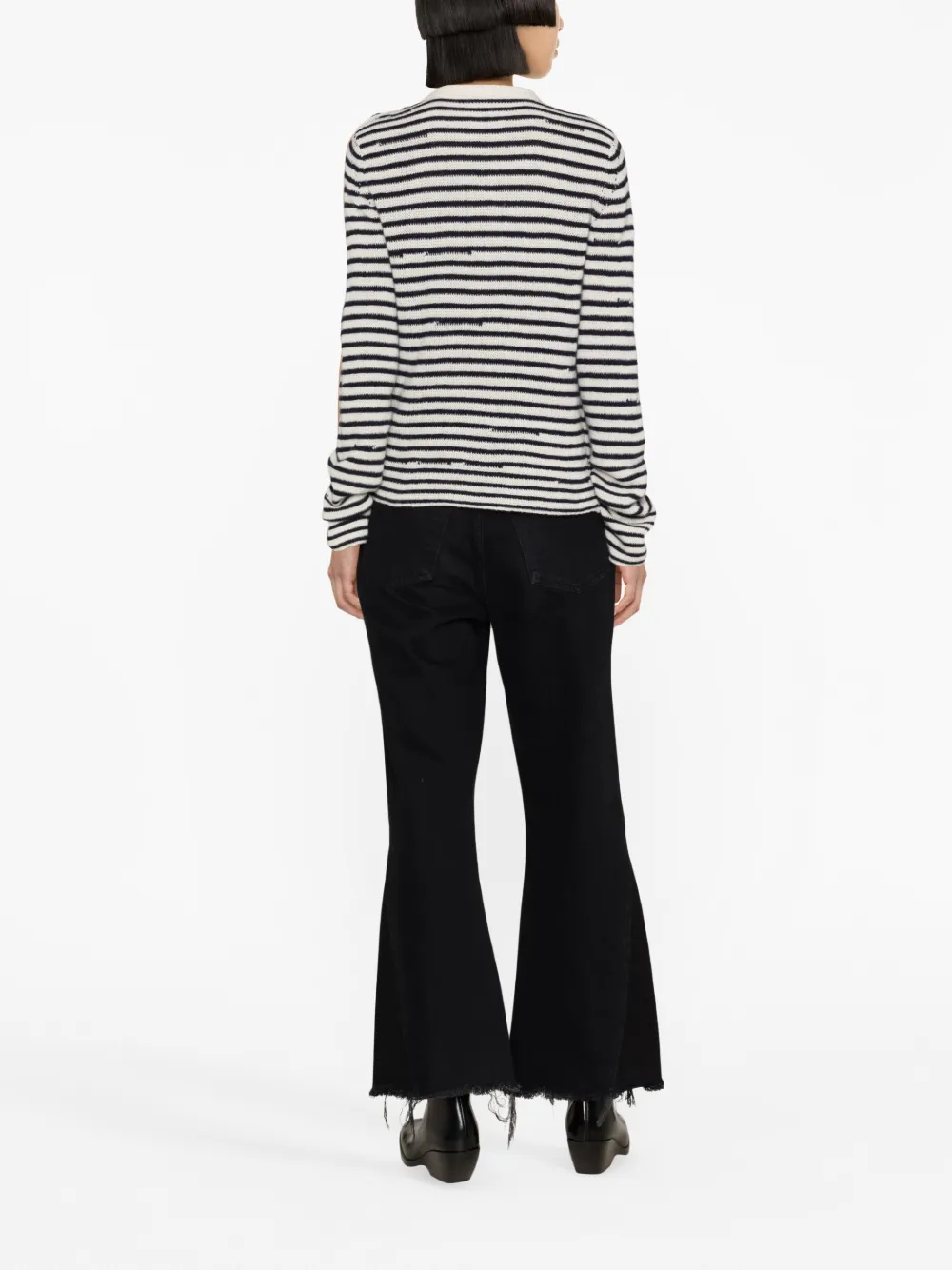 Zadig & Voltaire Jade Striped Jumper In White
