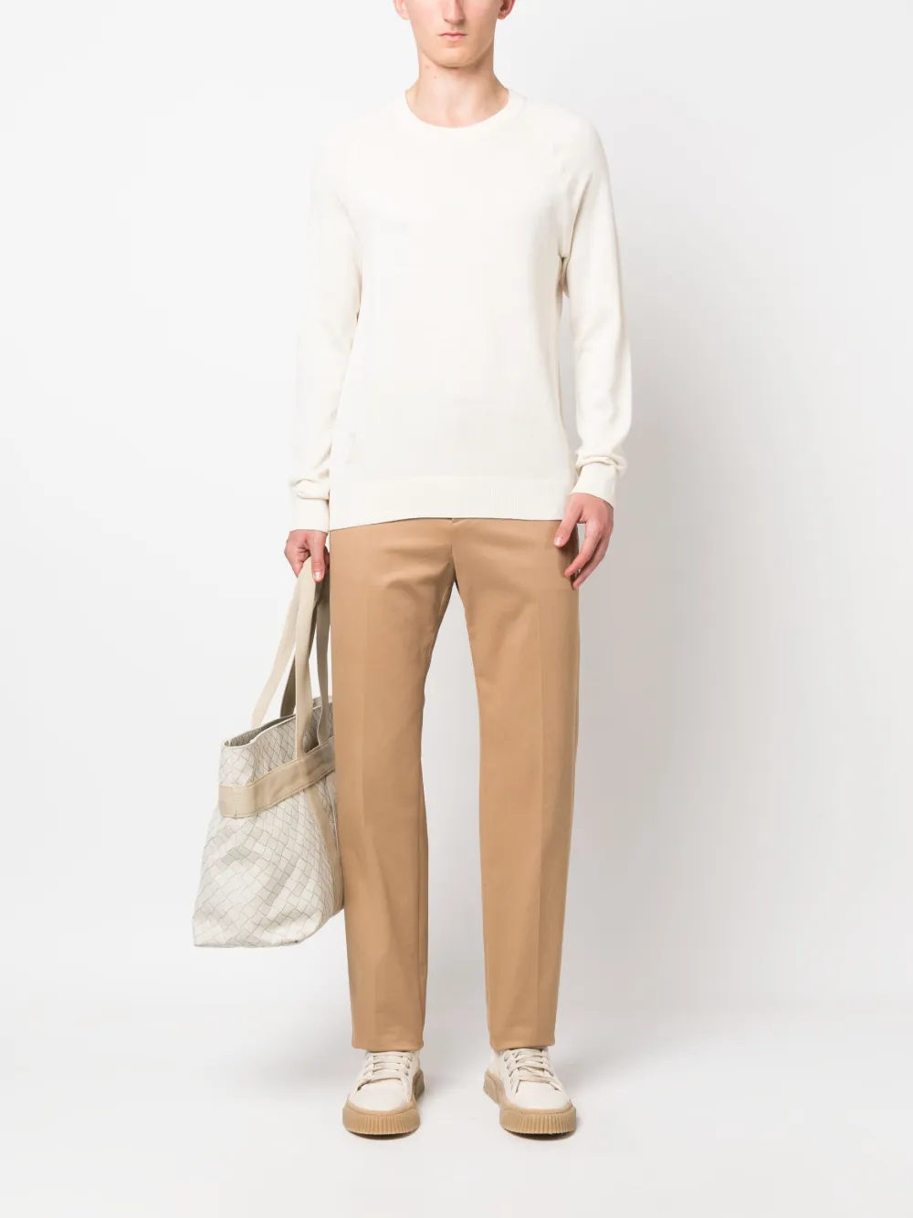 Zadig&Voltaire Trui met intarsia logo - Beige
