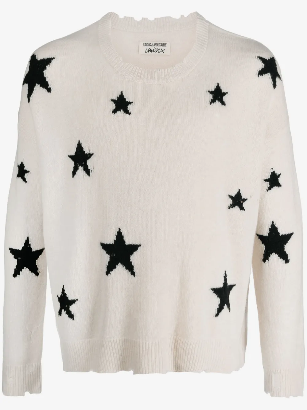 Zadig&Voltaire スターインターシャ カシミアセーター | ニュートラル | Image 1