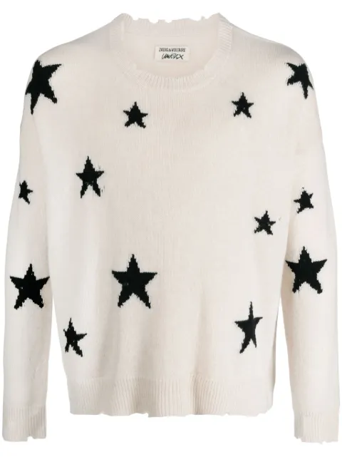 Zadig&Voltaire Kaschmirpullover im Distressed-Look