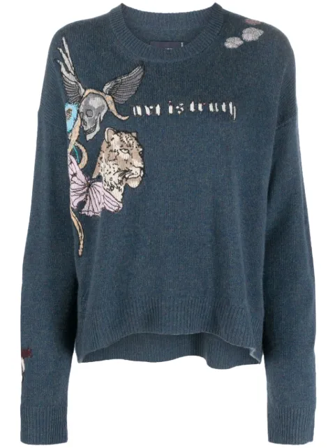 Zadig&Voltaire Bestickter Kaschmirpullover
