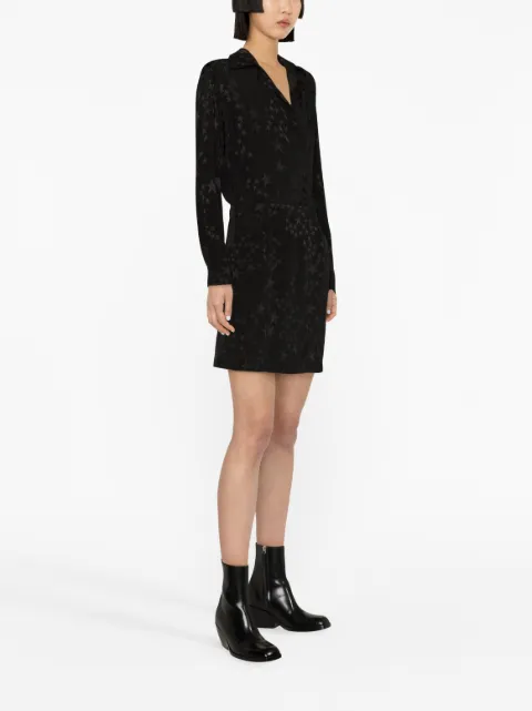 Zadig&Voltaire star silk-jacquard minidress WWDR01275 - 2