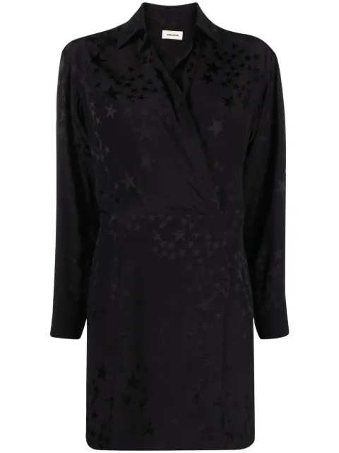 Zadig&Voltaire star silk-jacquard minidress WWDR01275 - 0