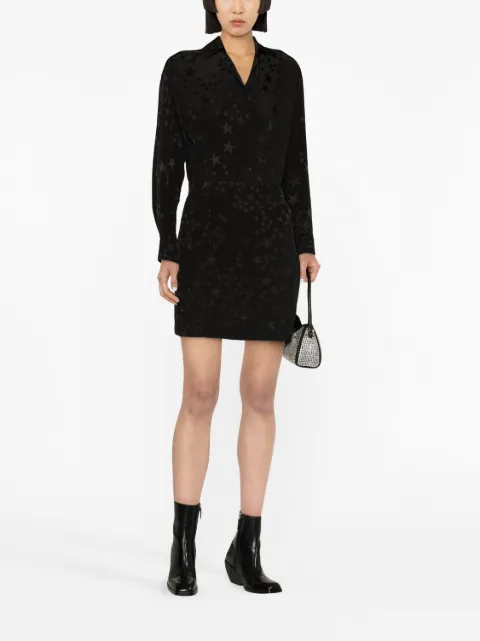 Zadig&Voltaire star silk-jacquard minidress WWDR01275 - 1