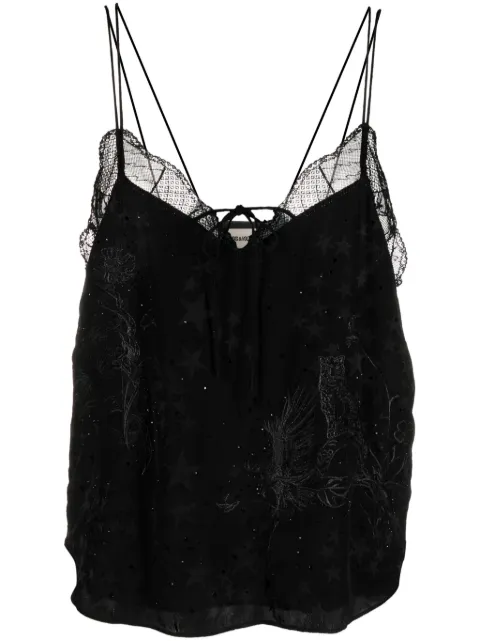 Zadig&Voltaire Capela Jac Stars silk top