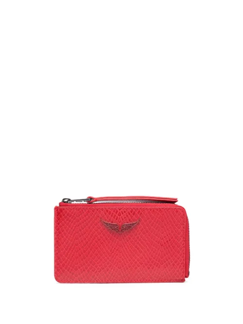 Porte-cartes Wild à effet python - Zadig&Voltaire - Modalova