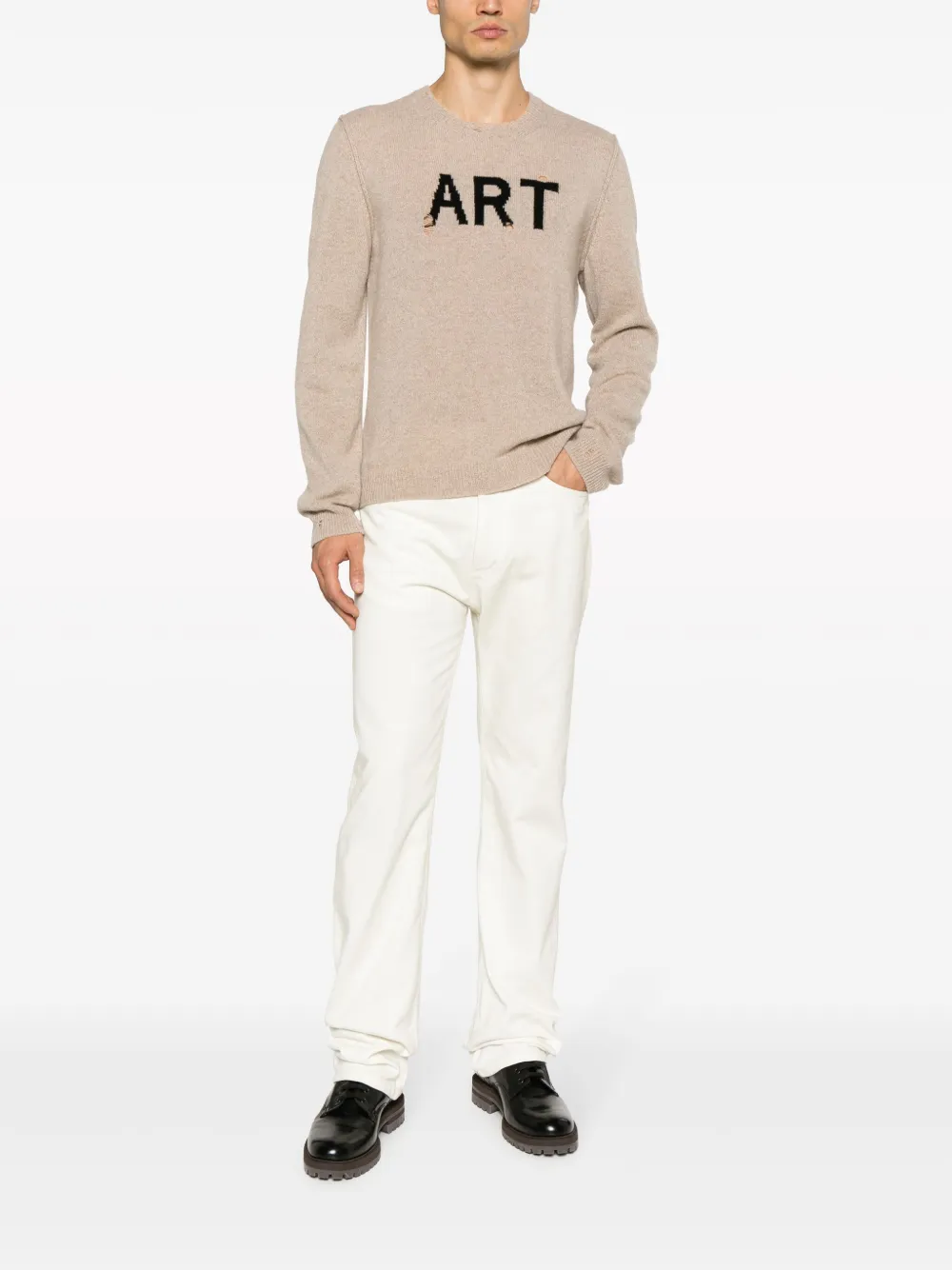 Zadig&Voltaire Intarsia trui - Beige