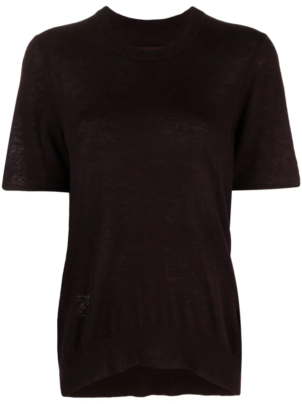 Zadig&Voltaire Ida cashmere T-shirt | Purple | Image 1