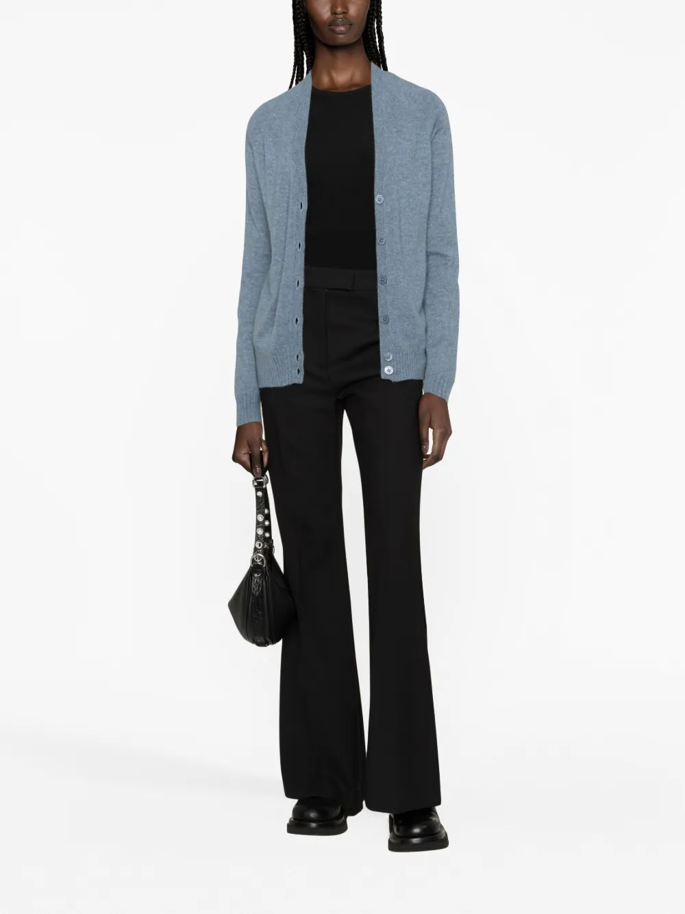 Zadig&Voltaire button-up cashmere cardigan - Blauw