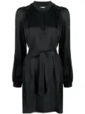 Zadig&Voltaire Ritchin satin-finish shift minidress - Black