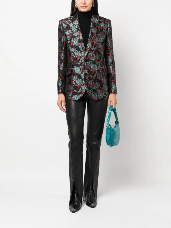 Floral deals jacquard blazer