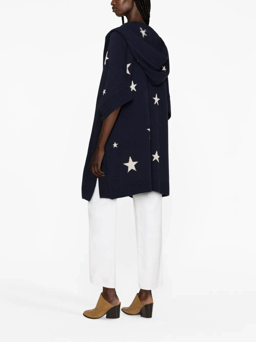Zadig&Voltaire Inna star-jacquard cashmere cardigan - Blauw