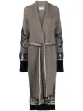 Zadig&Voltaire Rosanny sequin-detailing cardi-coat - Grey