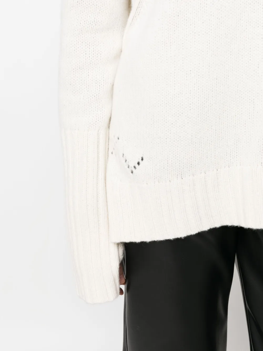 Shop Zadig & Voltaire Malta Amour Wool Jumper In White