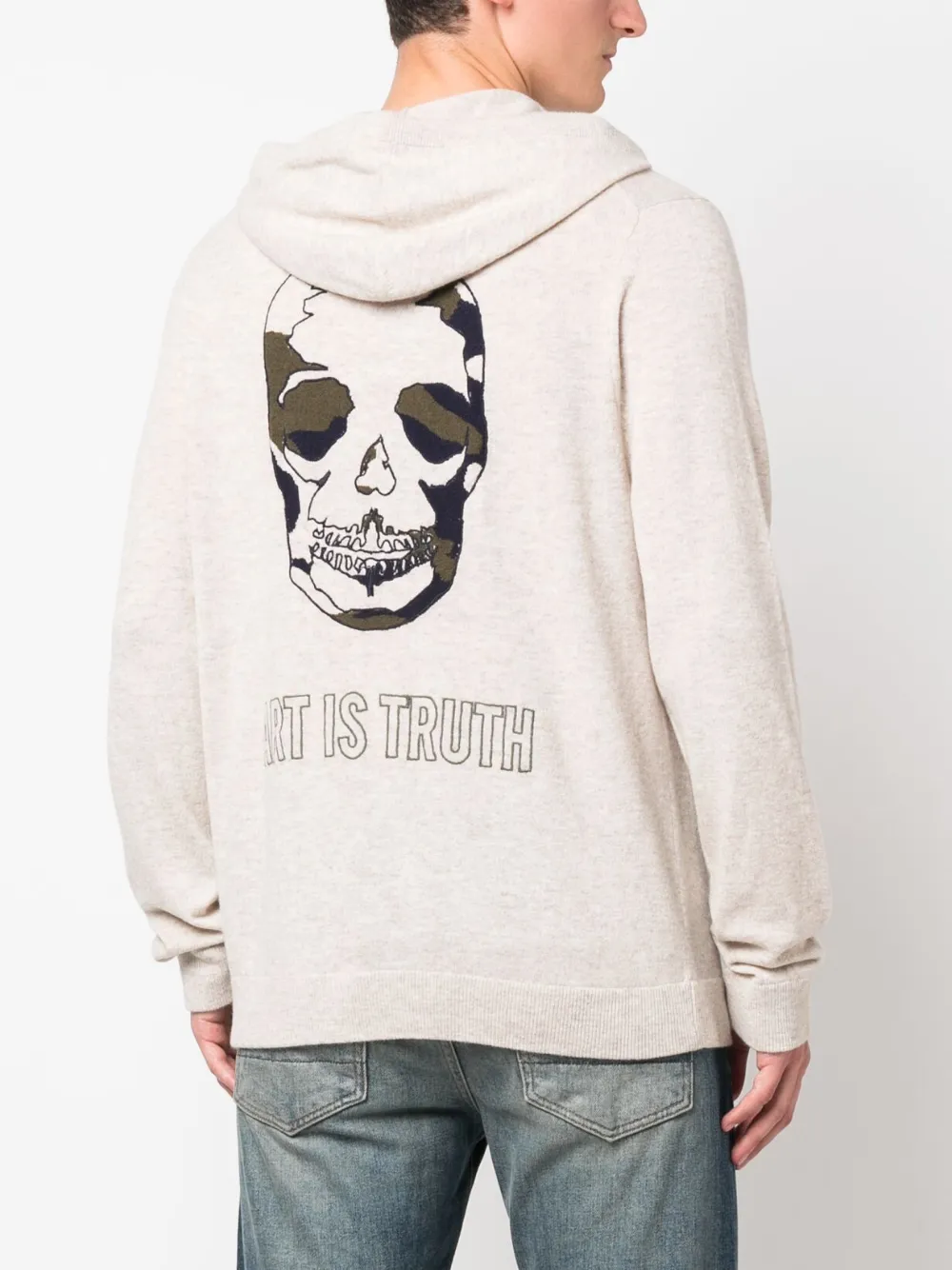 Zadig&Voltaire Skull wool-blend knitted hoodie | Hoodies | Image 2