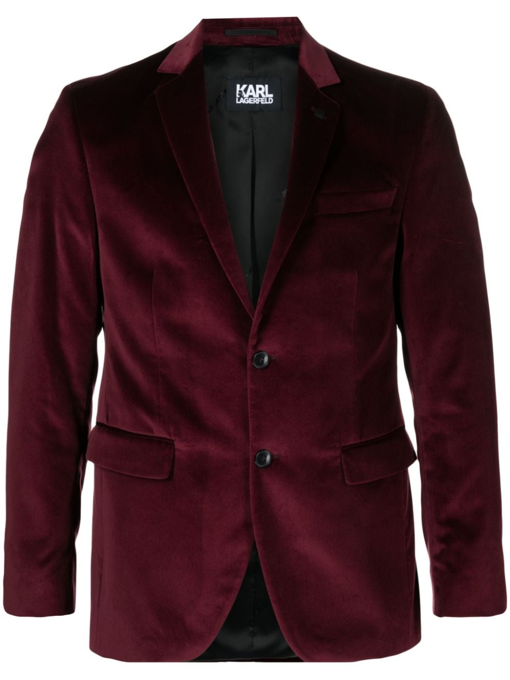 Karl Lagerfeld Fluwelen blazer Rood