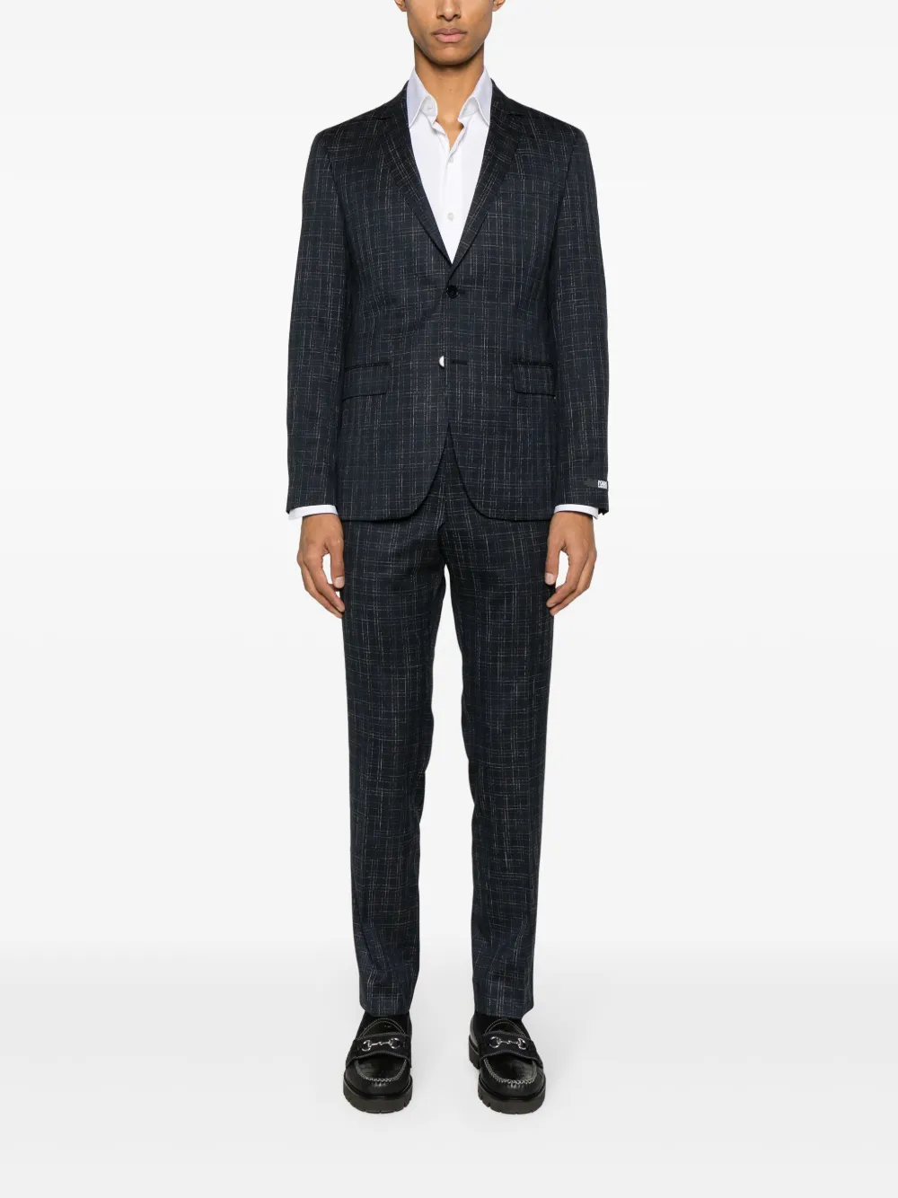 Karl Lagerfeld Geruit pak - Blauw