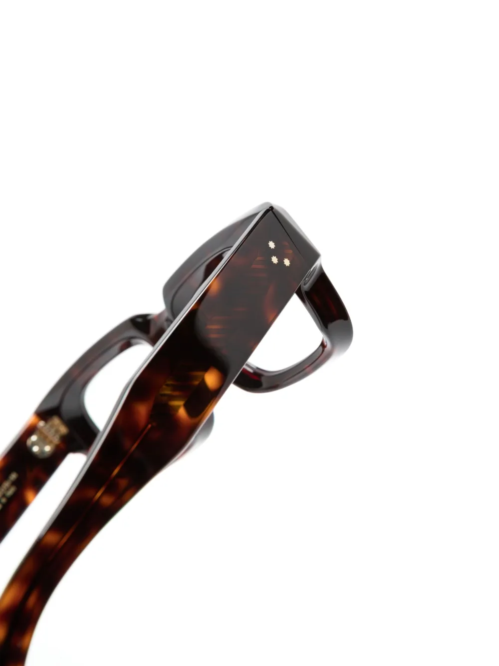 Cutler And Gross Tortoiseshell-effect Rectangle-frame Glasses In Brown