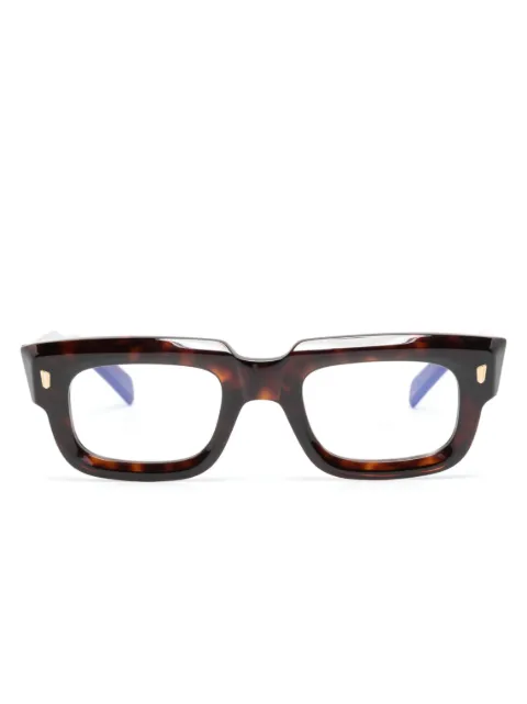 Cutler & Gross tortoiseshell-effect rectangle-frame glasses