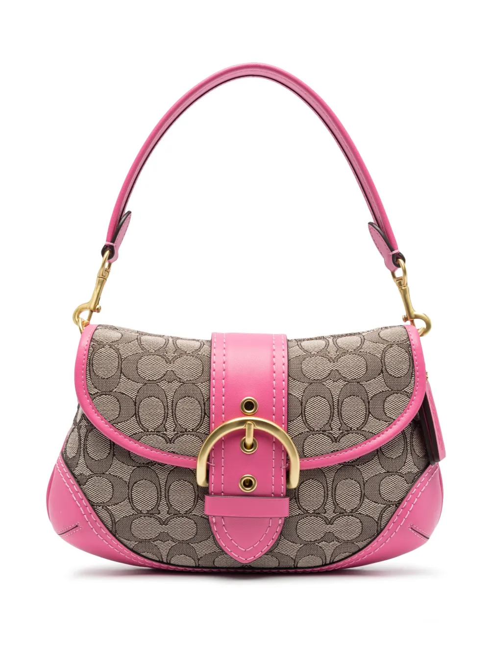 Pink coach shoulder 2025 bag